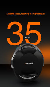 Monocycle INMOTION <span class=keywords><strong>V8F</strong></span>, vélo d'équilibre noir, vélo de mobilité pour les trajets quotidiens, à commande sensorielle - Product Image 6