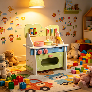 Puzzle per bambini giochi in legno casa giocattoli per la casa cuoco cibi colorati amore giocattoli da <span class=keywords><strong>cucina</strong></span> Set tavolo da pranzo giocattoli da tavola per bambini - Product Image 3