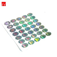 Étiquette de sécurité transparente anti-effraction holographique 3D A3 personnalisée, autocollante, en PVC, pour ordinateur, caméra, écouteurs