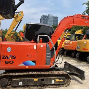 รถขุดขนาดเล็กมือสองญี่ปุ่น Hitachi Zaxis 60 6 ตัน ราคาถูก สภาพดี รถขุดไฮดรอลิก Hitachi ZX60 มือสอง - Product Image 1
