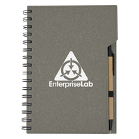 Nouveauté : Carnet de notes A5 personnalisé à spirale, en carton recyclé écologique, avec notes autocollantes rigides et marque-pages – Bloc-notes de bureau