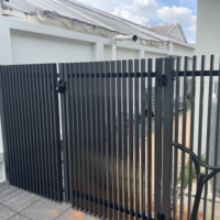 Panel de Cerca de Aluminio con Lamas, Tamaño Personalizable, Privacidad para Patio Trasero, Fácil Montaje, Cercado Metálico para Jardín, Villa, Espacios Exteriores