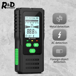 R&D New Stud Finder Wall <b>Cable</b> Wires Depth <b>Tracker</b> Metal Detector Electronic Backlit Black Green AC Wood Finder - Product Image 1