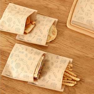 KM Customize Reasonable Price Donut Kraft <b>Paper</b> <b>Bag</b> Food Packaging <b>Bags</b> for Sandwich or Hamburger - Product Image 1