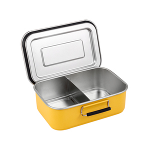 Everich ODM 900ml ECO-friendly Aço Inoxidável Bento Lunch Box Metal Lunch Container