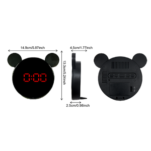 Sveglia digitale a LED grande schermo orologio da parete decorazione per la casa sonnecchia tavolo elettronico per bambini portatile smart cartoon - Product Image 6