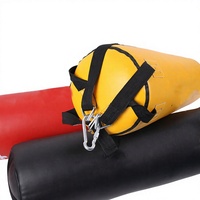 Sac de frappe lourd en cuir personnalisé à faible MOQ, absorbant les chocs, pour le kickboxing et l'entraînement physique