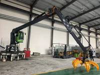Grue de levage électrique hydraulique Mannick 1050 kg avec flèche de 10 m pour la manutention de ferraille, grue télescopique semi-pliable