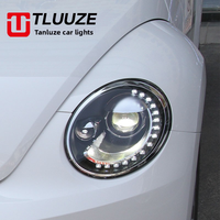 Ensemble de phares LED complets pour Volkswagen Beetle, projecteur Bi LED DRL 6000K 6000LM 12V 35W, nouveau kit Plug and Play pour le marché secondaire