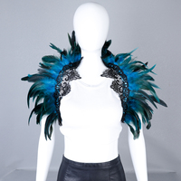 Châle décoratif en plumes fait main pour défilé de carnaval, spectacle de boîte de nuit, cosplay, accessoires de photographie, fête de fin d'année