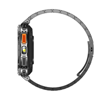 Jam Tangan Pintar Direct-Factory AK103 HX3918 Sensor Presisi Tinggi Layar HD 2.01" Memori 128M Panggilan BT IPX8 Silikon Kompas Kesehatan