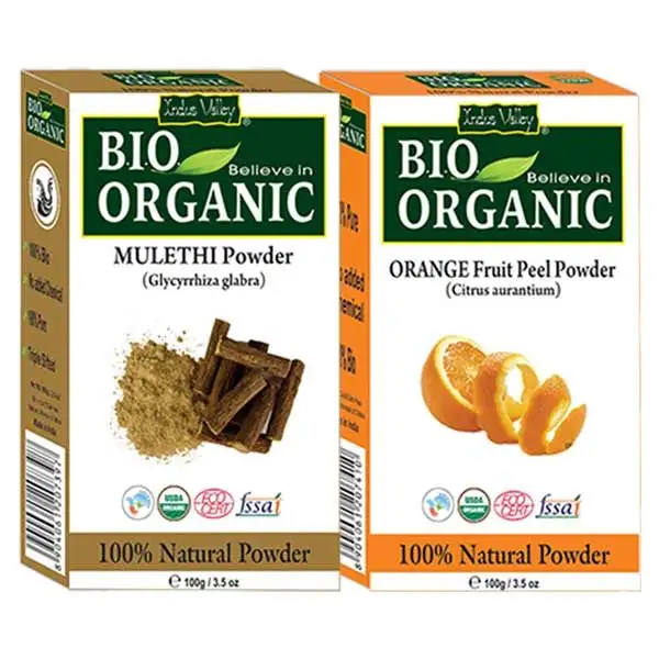 Bio Organic Mulethi Powder und Orange Peel Powder <span class=keywords><strong>Combo</strong></span>
