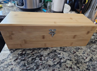 Ensemble de boîtes à vin en bois Elegance Boîte cadeau pour bouteille unique de taille personnalisée avec couvercle à charnière et bocaux de rangement