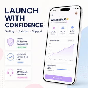 Desarrollo de Aplicaciones de Citas y Redes Sociales Personalizadas para iOS y Android con Perfiles de Usuario, Emparejamiento por Deslizamiento y Chat Instantáneo - Product Image 5