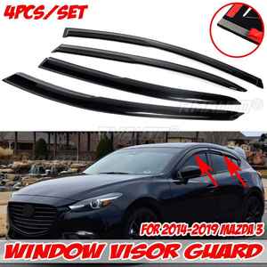 HIgh Quality 4Pcs Car Side <b>Window</b> Visor Guard Vent Rain Guard <b>Cover</b> Trim Awnings Shelters Protection Guard for MAZDA 3 2014-2019 - Product Image 1
