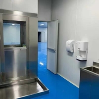 Nouvelle cabine de douche à air purifiée à filtre HEPA en acier inoxydable haute efficacité pour usage en laboratoire médical, pharmaceutique et salle blanche, 1 personne