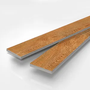 Outdoor 200 × 1000 3D Wood Texture Grain Look Ceramic Porcelain Effect Polish Floor Anti Non Slip Deck Tile Modern