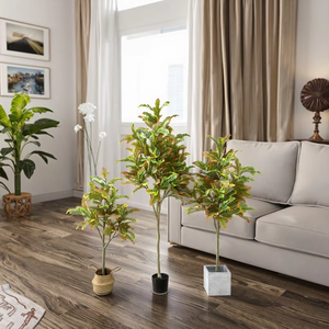 ต้นโครตันประดิษฐ์ ต้นโคเดียมวาเรียเกตัมปลอม ใบหลากสีสัน สำหรับตกแต่งบ้าน สำนักงาน ภายในอาคาร มีหลายขนาด - Product Image 3