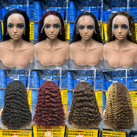 Fournisseurs Vérifiés de Perruques en Cheveux Humains – Perruque à Fermeture en Dentelle HD 5x5 de 24 Pouces, Cheveux Birmans Bruts Bouclés, Perruques Colorées, Perruques Longues Bouclées