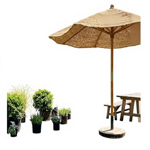 MEILLEUR CHOIX PARASOL EN FIBRE DE COCO DLVN007 ÉPAISSEUR 4MM POUR OMBRAGE EXTÉRIEUR NATUREL DE COCO HITECH - Product Image 1