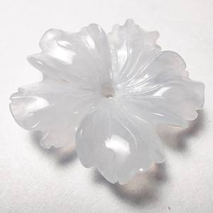 Pierres précieuses pour Souvenir, brillantes, en forme de fleur, Agate et dentelle bleue, 23-42mm, CN F235 - Product Image 2