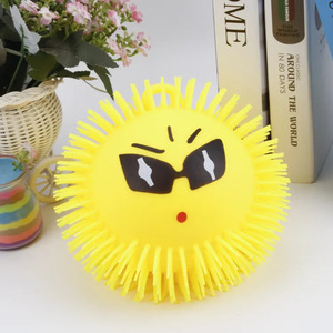 Balle à presser en TPR de 9 pouces en forme de poisson-bouffant, jouet souple et élastique - Product Image 2