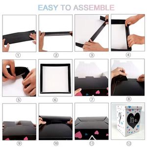 Venta al por mayor NIÑO o NIÑA Moda Bebé Género Revelar Baby Shower Globo Caja BABY SHOWER Decoración - Product Image 4