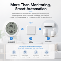 Capteur de température et d'humidité Zigbee Tuya pour climatiseur, chauffage, humidificateur et déshumidificateur, liaison intelligente via hub passerelle