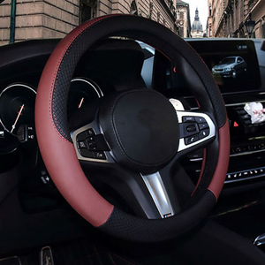 <span class=keywords><strong>Funda</strong></span> Protectora Decorativa Universal para <span class=keywords><strong>Volante</strong></span> de Cuero PU de 38 cm para Modelo de Coche <span class=keywords><strong>A4</strong></span> - Product Image 5