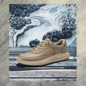 Men's Breathable Lightweight Anti-Slip Winter <b>Shoes</b> 6CM Height Increase Casual Leather Sport Spring/Summer <b>Warm</b> Plush Board - Product Image 5
