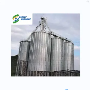Grão de aço silo preços do trigo grão de armazenamento silos preço de custo para cereal