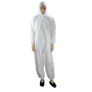 Cheap Breathable Spunbond PP Non Woven Protective <strong>Coverall</strong> Disposable Polypropylene <strong>Coverall</strong> With Hood Zipper - Product Image 3
