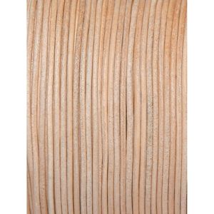 Cordones Esenciales, Cordón Redondo de Cuero Genuino Natural, 158 Yardas, para Hacer Joyas, Pulseras, Collares, Trenzado Kumihimo - Product Image 3