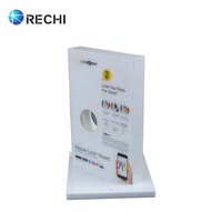 RECHI conception personnalisée acrylique Intelligent porte serrure présentoir pour plexi lucite Smart empreinte digitale serrure démo présentoir support