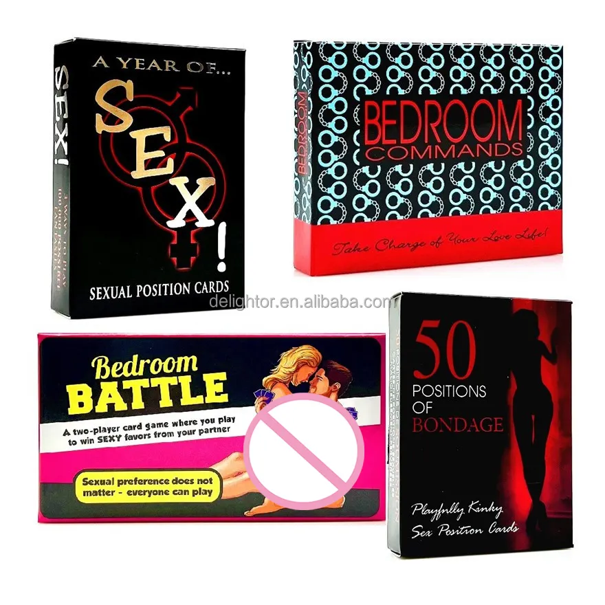 Position sexuelle carte de jeu de commandement de chambre à coucher, cartes de Poker sexuel Jumbo, jeu Sexy adulte pour Couple