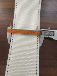 White Striped 10cm 100% Polyester Webbing <b>Sling</b> Durable Industrial Lifting & Cargo Securing Strap - Product Image 2