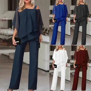 Women Clothing Fashion Summer Jumpsuits Pants Girls Clothes Two Piece Set Jumpsuits For Ladies