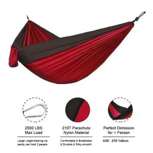 Hamac Parachute Double et Simple pour Randonnée en Plein Air, Léger, Portable, en Nylon Ripstop - Product Image 3