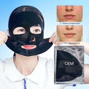 Mascarilla Facial de Hidrogel de Colágeno y Glutatión Negro Cristalizado de Marca Privada OEM, Mascarilla Purificante y Minimizadora de Poros para Manos, Rostro y Nariz - Product Image 4