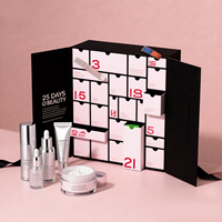 Scatola Regalo Elegante da Festival di Fabbrica all'Ingrosso Calendario dell'Avvento Cosmetico Natalizio Confezione Calendario di Bellezza con Doppia Anta