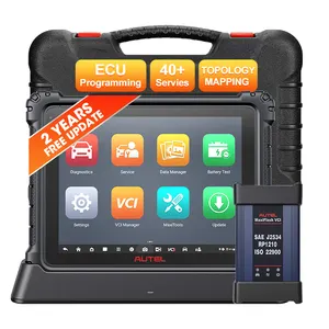 Autel Maxisys Ultra Lite alat pemrograman Ecu otomotif, alat diagnostik Obd2 pemindai mesin kendaraan untuk semua mobil