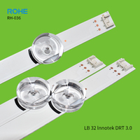 RH-036 32LB Drt3.0 32 "a B 6led pour 32LB550B 32LB650V 32LB580 32LB5600 6916L-2100A 2101A Led TV Bande De Rétroéclairage