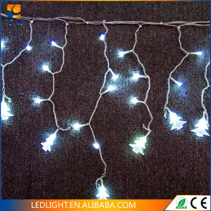Guirnalda de carámbanos impermeable para exteriores, lámpara de cortina de caída de 0,4-0,6 m para decoración de Navidad de jardín, clasificación IP65 - Product Image 6