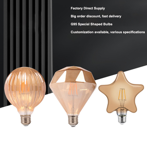 Bombilla <span class=keywords><strong>LED</strong></span> de Filamento Vintage E27, Estilo Edison Retro, Vidrio Ámbar, 2700K, Luz Blanca Cálida, Alto CRI, para Decoración del Hogar - Product Image 2