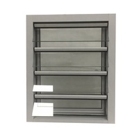Fenêtre à persiennes en alliage d'aluminium avec fonction antivol, verre trempé, surface thermolaquée, battante, magnétique, en fibre de verre