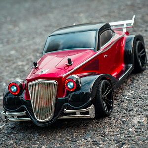 Auto RC 1:16 4WD a Proporzioni Reali con Fari, Luci Devil Angel Eye Sincronizzate, Controllo Completo, Auto da Corsa Classica - Product Image 5