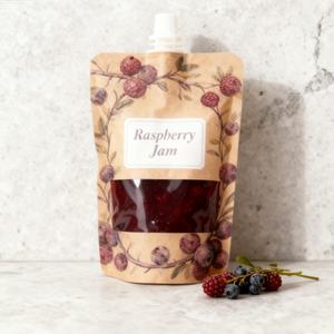 Emballage Doypack en papier kraft imprimé sur mesure, biodégradable, respectueux de l'environnement, rechargeable, sachet en papier kraft avec bec verseur - Product Image 6