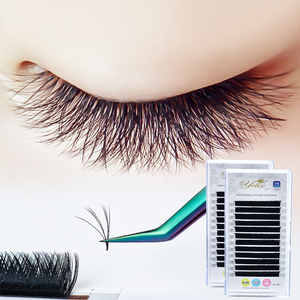 Yelix <span class=keywords><strong>VV</strong></span> 8-15mm ciglia all'ingrosso personalizzato a forma di <span class=keywords><strong>V</strong></span> ventilatore automatico ciglia Curl Premade estensione ciglia Volume russo - Product Image 4