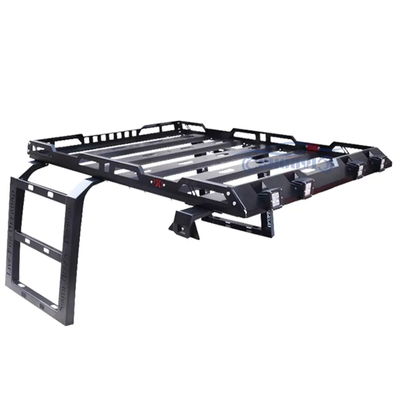 Personnalisé universel tout-terrain suv berline van acier pad plat vélo utilisé fer aluminium 4x4 dur top bagages supports voiture toit racks