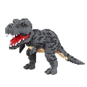 Wholesale Drop Shipping Dinosaur Building Block Toys Large-Scale Jurassic Tyrannosaurus Rex Assembly Set Educational ABS